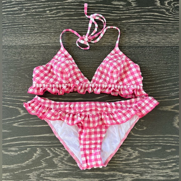 Auth VTG CHANEL Gingham Bikini - Picture 1 of 9